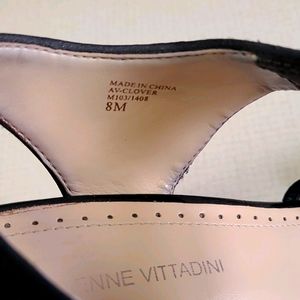 Adrienne Vittadini Black "Clover"  Stretch Wedge